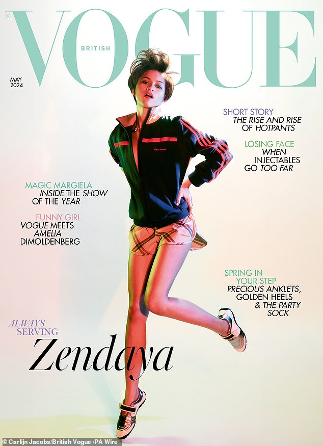 Last week, Zendaya was revealed as the cover star of the May issues of American and British Vogue ¿ only the second star to appear in both, after Adele in 2021.