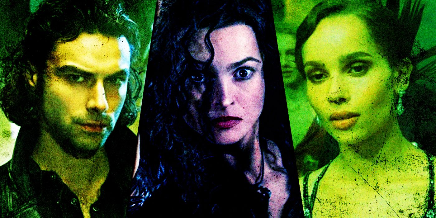 Share a picture of Rodolphus, Bellatrix and Leta Lestrange from Harry Potter.